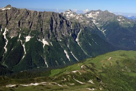 Caucasus mountains Stock Photos