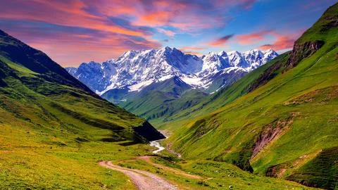 Caucasus Mountains Stock Photos