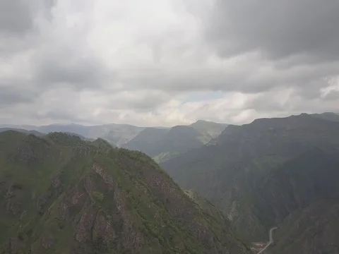 Caucasus mountains top view Stock Footage 76807201
