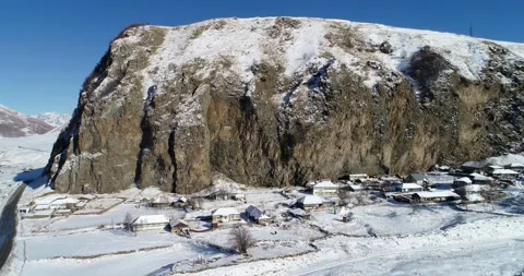Caucasus mountains in winter Stock Footage 147364222