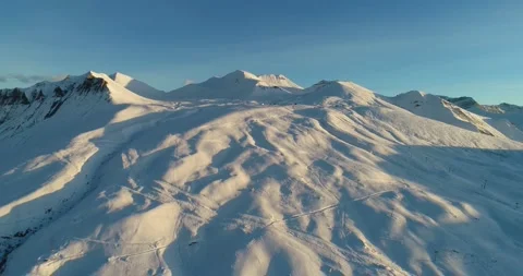 Caucasus mountains in winter Stock Footage 147364312