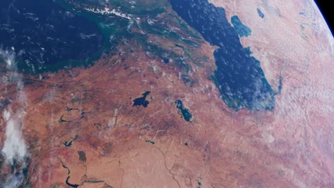 Caucasus from Space. Planet Earth. Globe Stock Footage 326696667