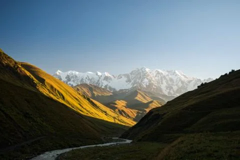 Caucasus valley Stock Photos