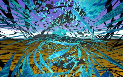 Caught in the chaos Stockillustratie