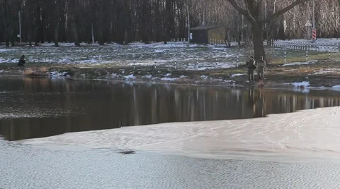 Caught pike Video stock 48894063