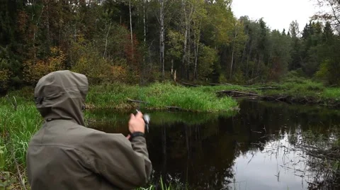 Caught pike 動画素材 48979468