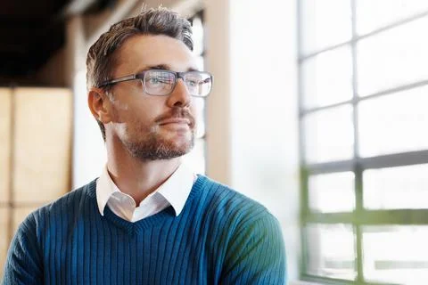 Caught in a thought Foto stock