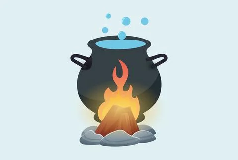 Cauldron Concept Illustration Stock Illustration
