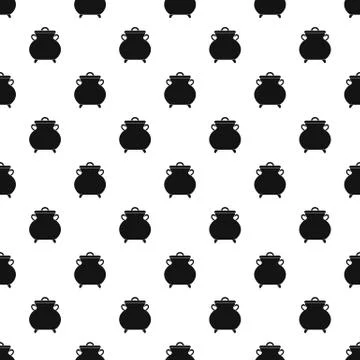 Cauldron kettle pattern seamless Stock-Illustration