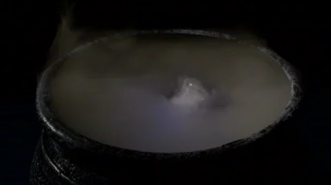 Cauldron smoke V2 - HD Stock Footage 570498