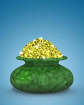 Cauldron of St Patrick Stock Illustration