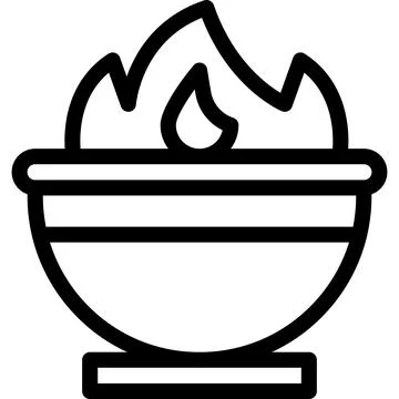 Cauldron Vector Icon Design Illustration Illustrazione stock