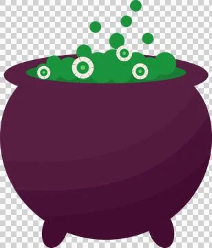 Cauldron witch halloween Stock Illustration