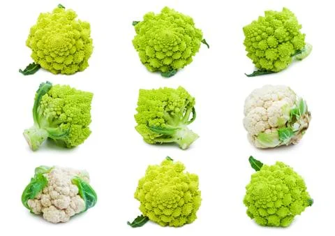 Cauliflower and broccoli Stock Illustration