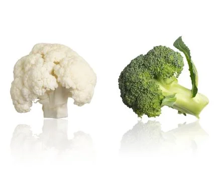 Cauliflower and Broccoli Stock Photos