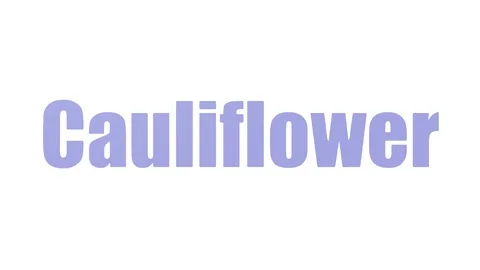 Cauliflower Animated Tag Cloud Isolated Video stock 107245741