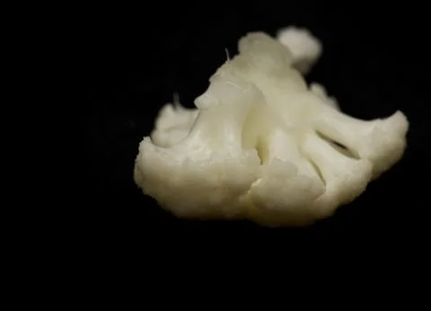 Cauliflower on a black background Stock Photos