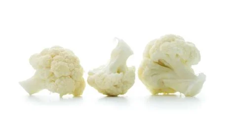 Cauliflower cabbage isolated on white background Stock Photos