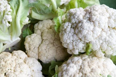 Cauliflower  heads Stock Photos