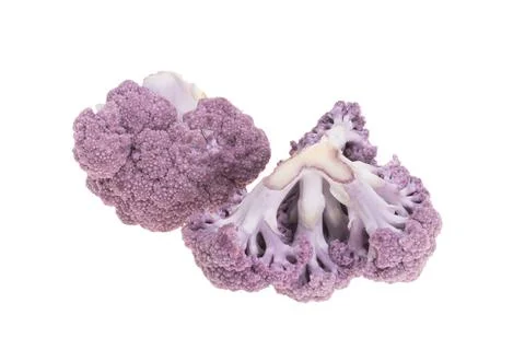 Cauliflower isolated Stock Photos