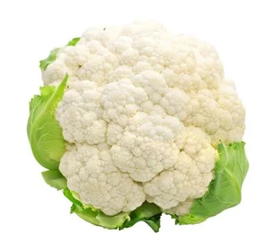 Cauliflower isolated on white background Stock Photos