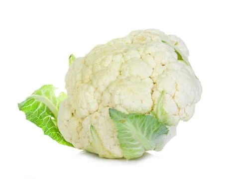 Cauliflower isolated on white background Stock Photos