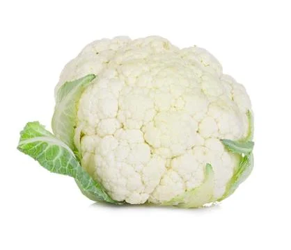 Cauliflower isolated on white background Stock Photos