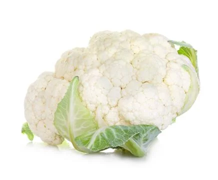 Cauliflower isolated on white background Stock Photos