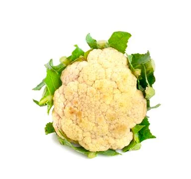 Cauliflower isolated on white background Stock Photos