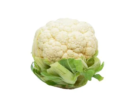 Cauliflower isolated on white background 스톡 사진