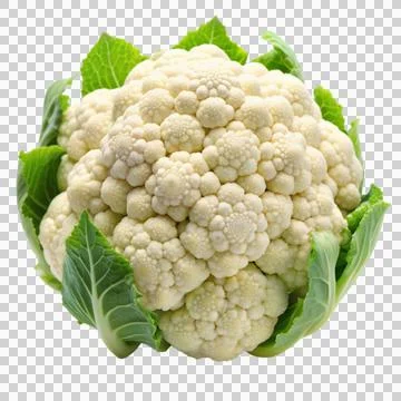 Cauliflower-isolated-on-white-background Stock Photos