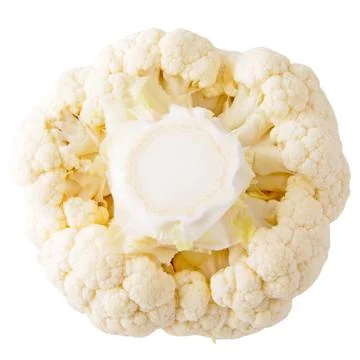 Cauliflower isolated on white Stock Photos