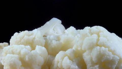 Cauliflower on a plate close up Stock Footage 139801894