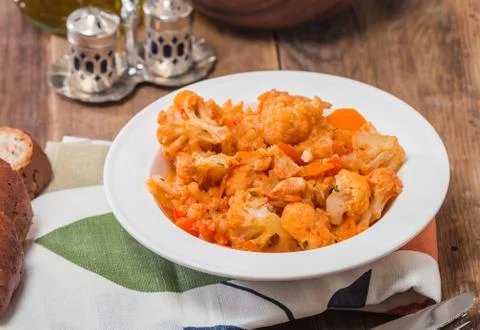 Cauliflower stew Stock Photos