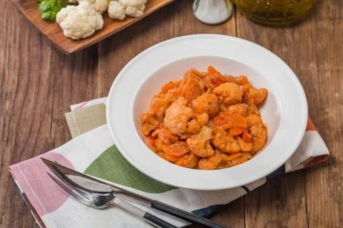 Cauliflower stew Stock Photos