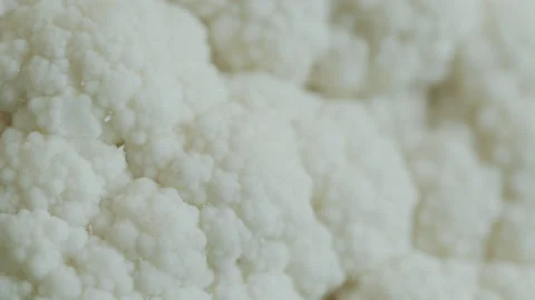 Cauliflower tasty vegetable on table 4K pulling focus 4K video Stock Footage 170114699