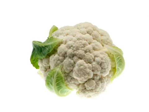 Cauliflower on white background 02 Stock Photos