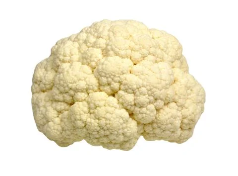 Cauliflower on a white Stock Photos