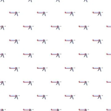 Caulking gun seamless flat pattern for diy projects Illustrazione stock