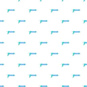 Caulking gun seamless pattern for construction and diy work Stock Illustration