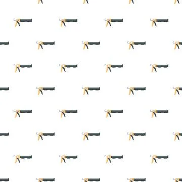 Caulking gun tool seamless pattern for construction industry イラスト素材