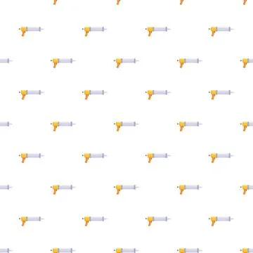 Caulking guns pattern with construction tools repeating Illustrazione stock