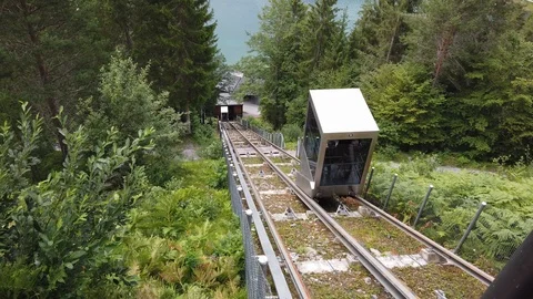 Cauma Lake Elevator - Caumasee Stock Footage 117801586