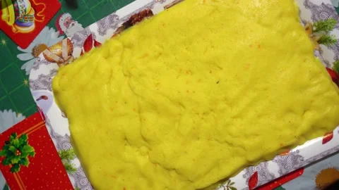 Causa Lima seen from above, typical Peruvian food made at home Видео 146002269