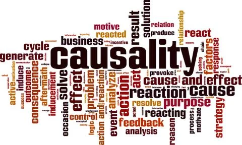 Causality word cloud イラスト素材
