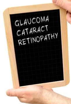 Cause of blindness Foto stock