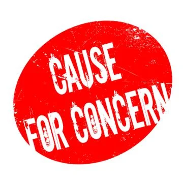 Cause For Concern rubber stamp Stock Illustration