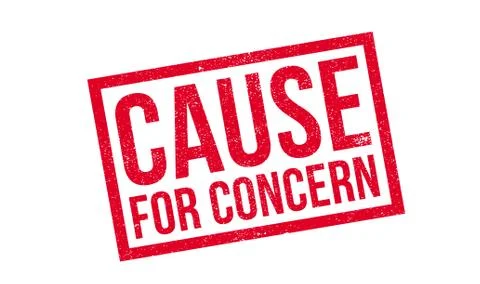 Cause For Concern rubber stamp Stock Illustration