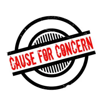 Cause For Concern rubber stamp Stock Illustration