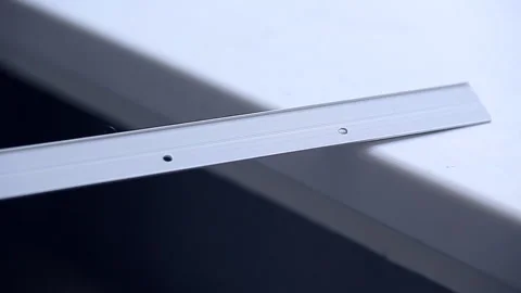 Causes the glue on the skirting Board for ceiling Stock Footage 103287272